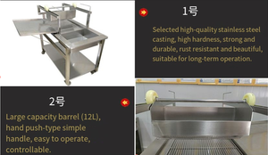 Hướng dẫn sử dụng bột đường không có tự động một ChiếC Bánh Rán <span class=keywords><strong>Donut</strong></span> kính máy lớp phủ <span class=keywords><strong>Icing</strong></span> Maker men glazer với bảng spreader trang trí - Product Image 6
