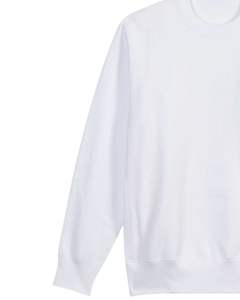 Sweat-shirt en polaire blanc pour homme, col rond, pull à manches longues, coton doux, décontracté, chaud pour l'hiver, conception personnalisée OEM - Product Image 5