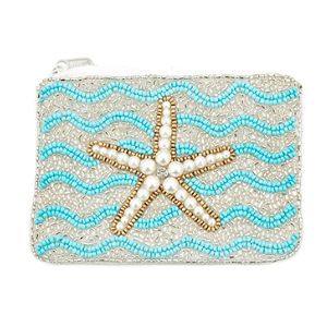 Embroidery HO HO <b>Christmas</b> Seed Beads Coin Pouch & Purses Custom Design Seed Beads <b>Christmas</b> Holiday-<b>themed</b> Coin Pouch & Purse - Product Image 5