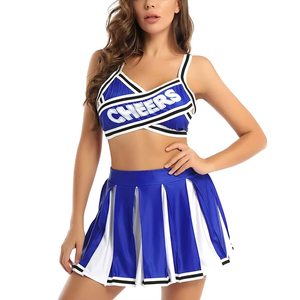 ชุดยูนิฟอร์มเชียร์ลีดเดอร์ของผู้หญิงชุดยูนิฟอร์มเชียร์ลีดเดอร์พิมพ์ลายโลโก้ตามสั่งแบบใหม่2025 - Product Image 1