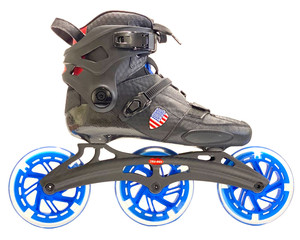 NUEVO Patín de Velocidad de Fibra de Carbono, Patín de Carreras en Línea de 3 Ruedas con Marco de Carbono para Entrenamiento Profesional - Product Image 1