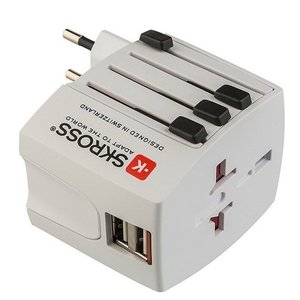 Adaptateur de voyage blanc PP2209 pour les États-Unis, le Royaume-Uni, l'Europe, l'Asie, 230V 10A, produits EL - Product Image 1
