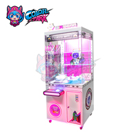 Mesin Permainan Arcade Taman Hiburan Warna-warni yang Dioperasikan dengan Koin / Mesin Cakar Boneka untuk Dijual / Mesin Penjual Otomatis