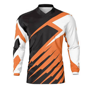 Camiseta de Motocross Personalizada al por Mayor OEM, Camiseta de Carreras de Motocross de Manga Larga, Sublimación al por Mayor - Product Image 1