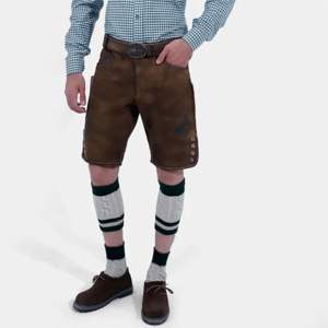 กางเกงขาสั้นหนังบาวาเรียของแท้พร้อมสายรัดแบบปรับได้สำหรับงานปักและงานเทศกาล - Product Image 6