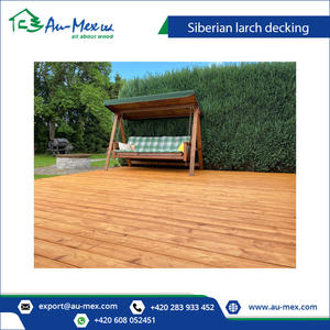 Tableros de cubierta de madera maciza de alerce siberiano 27X14 0/142/145mm Perfil de caña/ranurado - Product Image 3