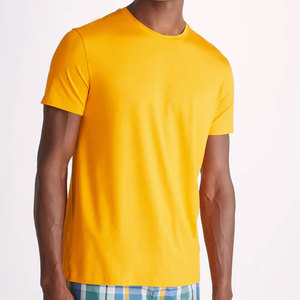 Camisetas con Logotipo Personalizado, Color Amarillo, Corte Ajustado, Camiseta Hanes para Hombre, Bella Canvas, Camiseta de Jersey CVC para Hombre, Camiseta Dorada Jaspeada - Product Image 4
