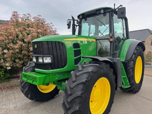 Tracteur agricole JD 6830 John Deere 6830 4WD, tracteur à roues vertes, haute productivité, transmission par engrenages, équipement agricole - Product Image 2