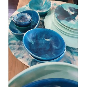 GOD Grace Craft ชามช็อคโกแลตเรซินอาเกตแบบวินเทจทนทานปรับแต่งสีและขนาดได้สำหรับของขวัญรอมฎอนขายส่ง - Product Image 5