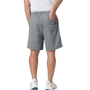 Shorts de sport en molleton de coton pour homme, brodés, respirants, séchage rapide, taille haute, fermeture à cordon, vente en gros, stock disponible - Product Image 4