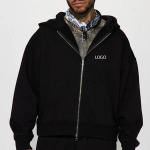 Poids lourd hommes sweat à capuche surdimensionné à la mode décontracté coupe ample Streetwear tenue conception personnalisée à capuche avec cordon de serrage 2026 - Product Image 1