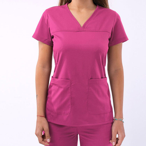 Uniformes Médicos de Algodón para Mujer, Conjuntos de Uniformes de Enfermera para Hospital, Servicio OEM, Ropa Casual, Impresión Digital, Logotipo Personalizado - Product Image 2
