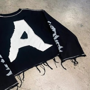 T-Shirt in cotone invecchiato con Logo personalizzato di alta qualità stile stile Oversize da <span class=keywords><strong>uomo</strong></span> - Product Image 2