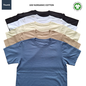 Organic Men's T-Shirts 100% Cotton Plain Design Sustainable <b>No</b>-Chemicals GOTS Certified OEM ODM Wholesale Low MOQ Print Pattern - Product Image 4