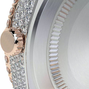 นาฬิกาแฟชั่นฮิปฮอปสแตนเลสสตีลประดับเพชรโมอิสซาไนต์เต็มหน้าปัด ระบบควอตซ์ - Product Image 6