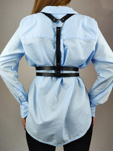 Cuir Poitrine Harnais Ceinture Top Corps Noir Taille Wrap Casual Accessoire Outfit Pour Femme LWH-0052 - Product Image 5