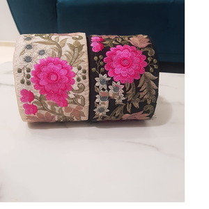 ชุดแต่งงานปักด้วยริบบิ้นและผ้าลูกไม้100% หลากสี2สี3นิ้วทำตามสั่ง - Product Image 1