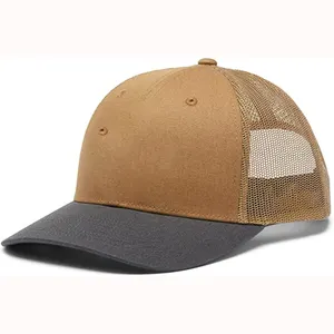 Cappello da camionista con cappelli da Baseball sportivi con chiusura a scatto in Twill di cotone Pre curvo a 6 pannelli di alta qualità con toppa personalizzata