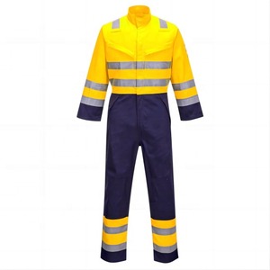 Overol de Seguridad de Algodón para Minería Unisex, Reflectante, Alta Visibilidad, Color Naranja, Ropa de Trabajo - Product Image 2