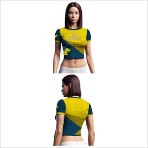 Camisetas Cortas de Mujer de Alta Calidad Más Vendidas en Oferta Online, Camisetas Cortas de Mujer con Color Personalizado - Product Image 5