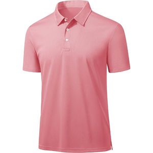 Polo de poliéster de secado rápido, liso, en blanco, logotipo personalizado, ropa informal impresa, camiseta de talla grande para hombre, polos personalizados para hombre - Product Image 1