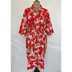 Kimono de Verano Estilo Boho, Cómodo, de Algodón, para la Playa, Regalo de Cumpleaños, Bata de Maternidad, Diseño de Mono - Product Image 1