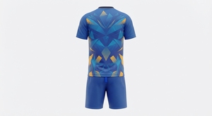 Custom Soccer Uniform Set V Neck Football Jersey Sublimation Team Kit Short Sleeve Moisture-Wicking Unisex Sportswear - Product Image 3