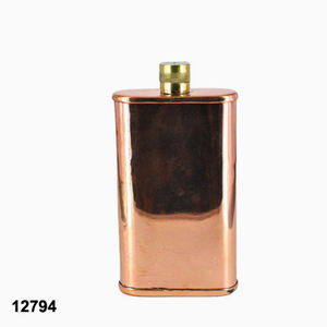 Couronne Laiton Antique Flask - Product Image 2