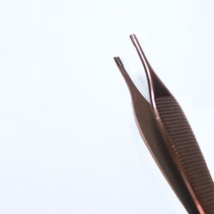 Pinzas Adson Dentadas de 120 mm 1x2, Pinzas Marrones con Mordazas Dentadas, Pinzas para Tejidos, Manual para Cirugía General - Product Image 4