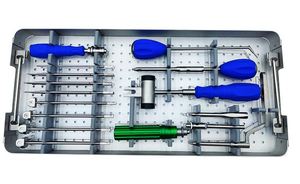 Chất lượng tuyệt vời cổ tử cung PEEK lồng chuyên nghiệp thép không gỉ interbody Fusion cụ thiết lập - Product Image 3