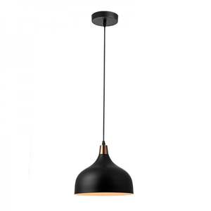 Lámpara Colgante Moderna de Techo, Hierro Negro, Altura Ajustable, Cuidado de la Vista, Regulable, E27, Alto CRI 85, 1200 Lúmenes, 2700K, Blanco Cálido - Product Image 3