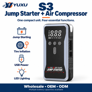 เครื่องช่วยสตาร์ทรถย<span class=keywords><strong>น</strong></span>ต์ YUXU <span class=keywords><strong>S3</strong></span> 12V พร้อมเครื่องสูบลมยาง 150 <span class=keywords><strong>PSI</strong></span> และไฟ LED - Product Image 4