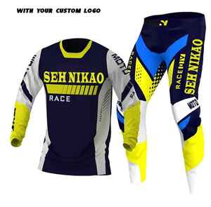 Trajes de Motocross Uniforme Traje de Motocross Bicicleta Diseño de Carreras Motocicleta Off-Road Secado rápido Racing Motocross Kit Set Ropa - Product Image 4