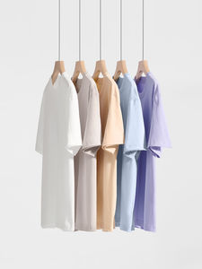 Camisetas lavadas con ácido de calidad suave 2025 logotipo personalizado 100% algodón ropa para hombre - Product Image 6