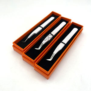 Boîte à épiler les cils Emballage Isolation Microfibre Mega Volume Pince à épiler Extensions de cils Pince à épiler en acier inoxydable - Product Image 3