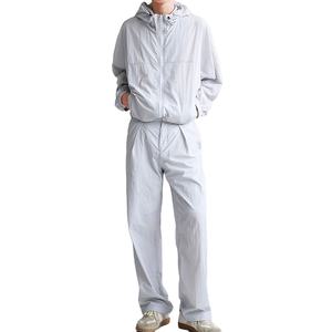 Ensemble coupe-vent imperméable personnalisé 2 pièces, veste de course légère à séchage rapide pour l'hiver, vêtements de sport pour hommes - Product Image 1