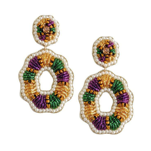 Pendientes de Algodón Nuevos para Mujeres y Niñas, Cuentas de Alta Calidad Bordadas, Bodas y Fiestas en India - Product Image 5