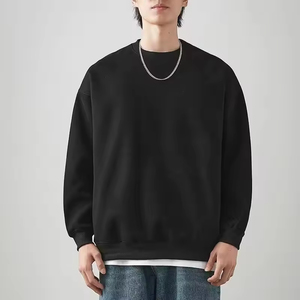 Jersey de invierno personalizado para hombre de talla grande | Sudadera holgada de cuello redondo | Color sólido con estampado digital | Ropa informal de calle - Product Image 4