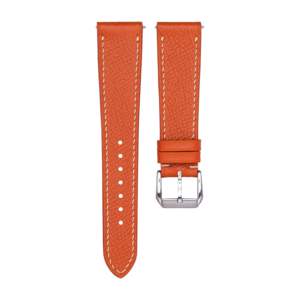 Bracelet de montre en cuir de veau Epsom haut de gamme, taille et longueur personnalisées, bracelet en cuir multicolore, résistant à l'eau, accessoire de montre de luxe, OEM - Product Image 1