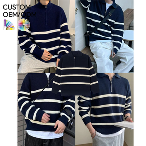 Suéter de Punto para Hombre, Invierno, Transpirable, Antipilling, Secado Rápido, Algodón Orgánico, Personalizable OEM ODM, Ropa de Punto Informal a la Moda - Product Image 1