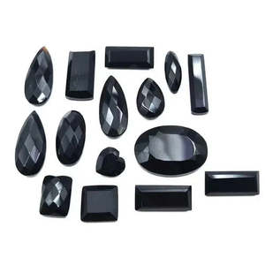 Lote de 58 Piedras Preciosas Sueltas de Ónix Negro Natural, Corte Mixto, Calidad Certificada AAA+, 5-18 MM, 100 CT, Gem204 - Product Image 2