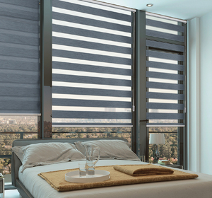 Lumbla ที่มีคุณภาพดีที่สุดสไตล์เกาหลี decowin สิ่งทอปรับแต่งให้พอดีกับที่ร่มม้าลายเฉดลูกกลิ้งกึ่งทึบสีพื้นสำหรับหน้าต่างในตัว - Product Image 3