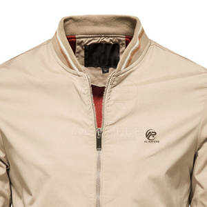 Chaquetas de bombardero con cuello levantado de nuevo diseño para hombre, chaquetas de bombardero de manga larga con cremallera completa para hombre - Product Image 2