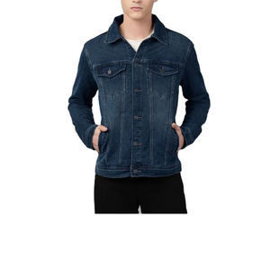 Chaqueta vaquera para hombre, precio al por mayor, prendas de vestir informales, chaqueta de otoño, chaqueta vaquera abotonada, chaqueta vaquera de gran tamaño para hombre - Product Image 2
