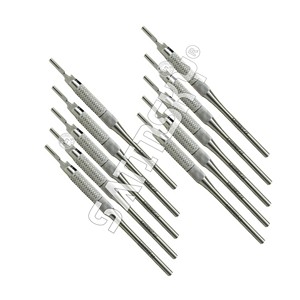 Nuevo Juego de 10 Piezas de Palas Quirúrgicas Dentales Rectas Redondas de Acero Inoxidable, Instrumentos Manuales - Product Image 1