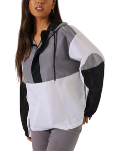 Chaqueta cortavientos transpirable para mujer, Jersey informal de talla grande, de nailon ligero, a prueba de viento, novedad - Product Image 4