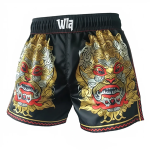 Pantalones Cortos de Lucha JJU Jitsu con Logotipo Personalizado, Pantalones Cortos de MMA, Pantalones Cortos de Grappling de Alta Calidad, Pantalones Cortos de Boxeo con Estampado Personalizado, Pantalones Cortos de Muay Thai - Product Image 3