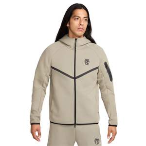 เสื้อแจ็คเก็ตผู้ชายแบบมีฮู้ด ซิปเต็มตัว กันน้ำ ระบายอากาศ รุ่น Windrunner ผ้า Tech Fleece สีกากี น้ำหนักเบา อุ่น เหมาะสำหรับการฝึกซ้อมกีฬา พร้อมลายปัก - Product Image 3