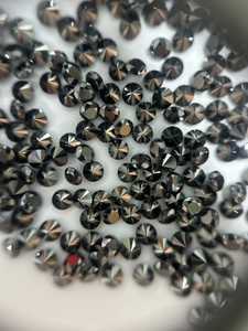 Diamant noir traité naturel de toutes tailles pour la fabrication de bijoux Bracelets Colliers Boucles d'oreilles - Product Image 6