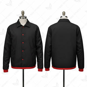 เสื้อแจ็คเก็ตโค้ชแบบลำลองสำหรับมหาวิทยาลัย  ผ้าโพลีเอสเตอร์น้ำหนักเบา ย้อมสี  ทรงยูนิเซ็กซ์  พร้อมปักโลโก้ตามสั่ง - Product Image 5